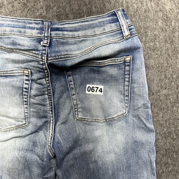 Sincerely Jules Women’s Size 5/27 Distressed Light Wash High Rise Straight Jeans - Picture 12 of 16